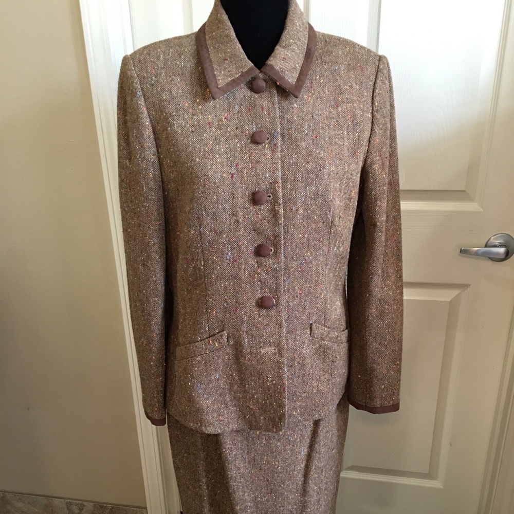 Tweed business suit
